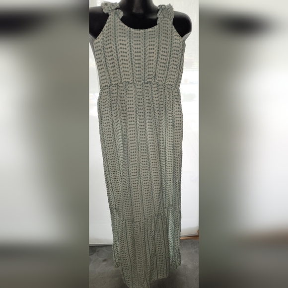 Jessica Simpson Dresses & Skirts - Jessica Simpson Maxi Sundress Eyelet Lace Ruffled Strap sz SMALL boho